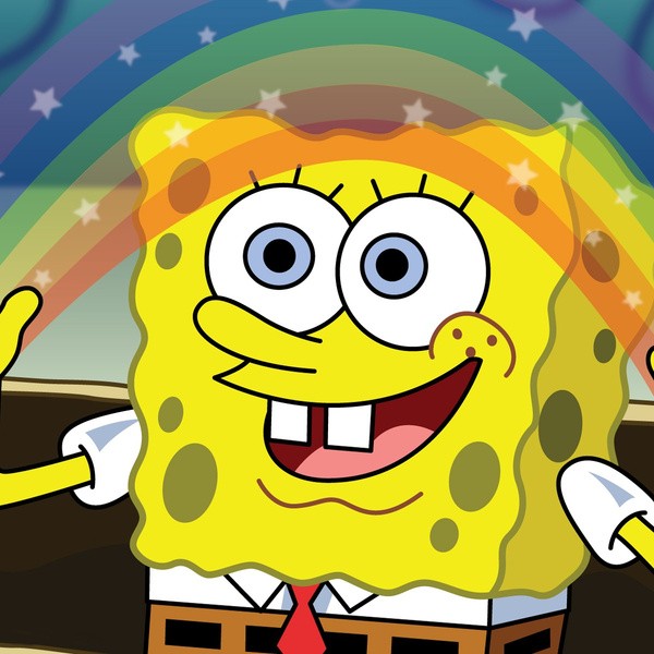 Create meme: bob sponge, sponge Bob square pants , spongebob imagination meme