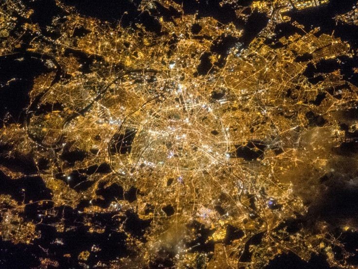 Create meme: moscow from space, view from space, Russia from space at night