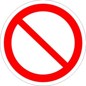 Create meme: signs, banned, prohibition signs