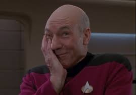 Create meme: meme of StarTrek, star trek picard, Patrick Stewart facepalm