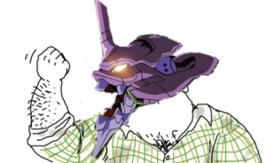 Create meme: Evangelion bleat