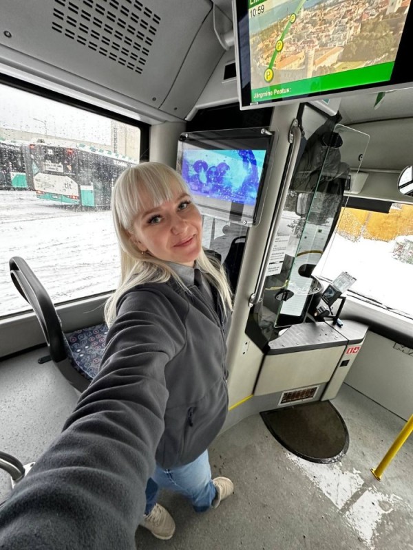 Create meme: girl , the trolleybus driver , woman driver 