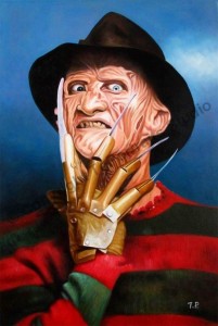 Create meme: Freddy Krueger face, Chucky vs Freddy, freddy krueger