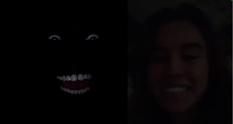 Create meme: ebony smiles in the dark, Negro laughing in the dark, Negro in the dark with white teeth
