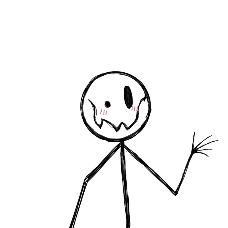 Create meme: stickman drawing, smiling stickman, stickman