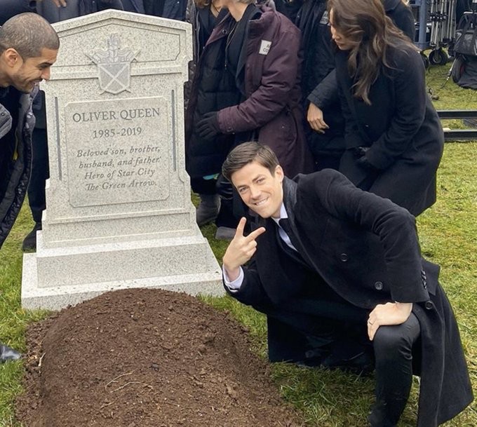 Create meme: grant gastin near the grave of Oliver, the guy at the grave meme, grant gastin near the grave