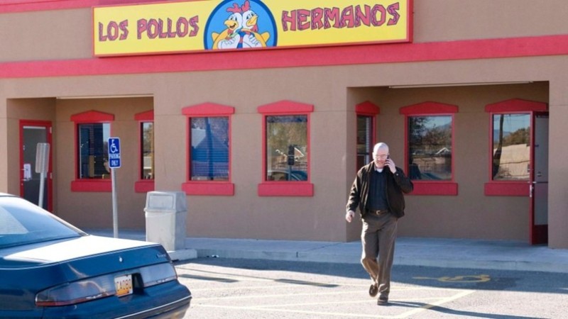 Создать мем: альбукерке los pollos hermanos, los pollos, панама, во все тяжкие 2