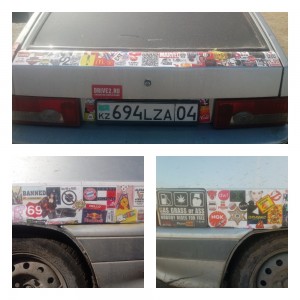 Создать мем: стикербомбинг, lada 2108 кольцевая, bumper sticker