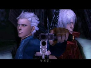 Создать мем: данте и вергилий dmc 3, данте и вергилий джекпот, devil may cry dmc