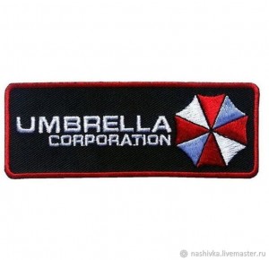 Создать мем: нашивка umbrella corporation, umbrella corporation logo, корпорация амбрелла шеврон
