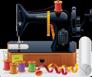 Создать мем: швейные принадлежности, швейная машинка реклама, машинка швейная