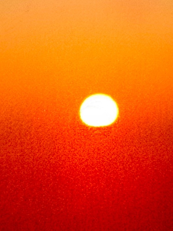 Create meme: The sun is red, sunset , The red and yellow sun