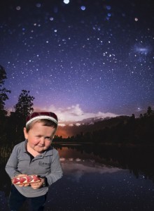 Create meme: the night the starry sky, night landscape, the night sky