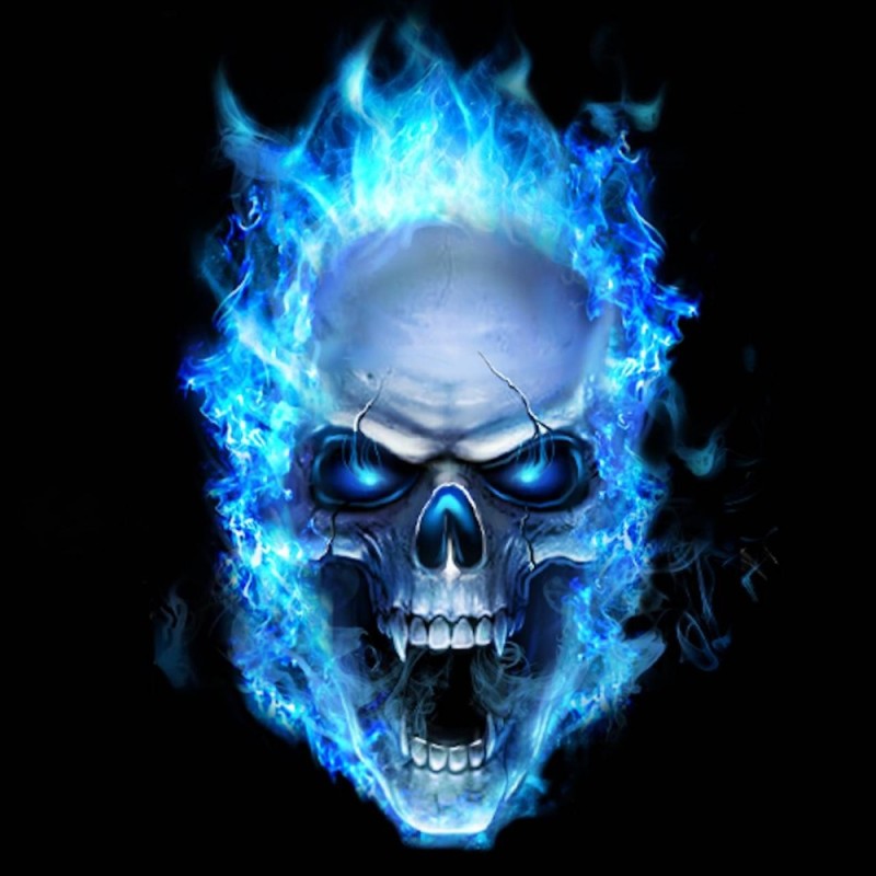 Create meme: blue skull, skull , cool skulls