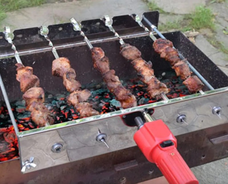 Create meme: grill machine "miracle" 5 skewers, with engine, Uzbek,, barbecue grill, automatic grill