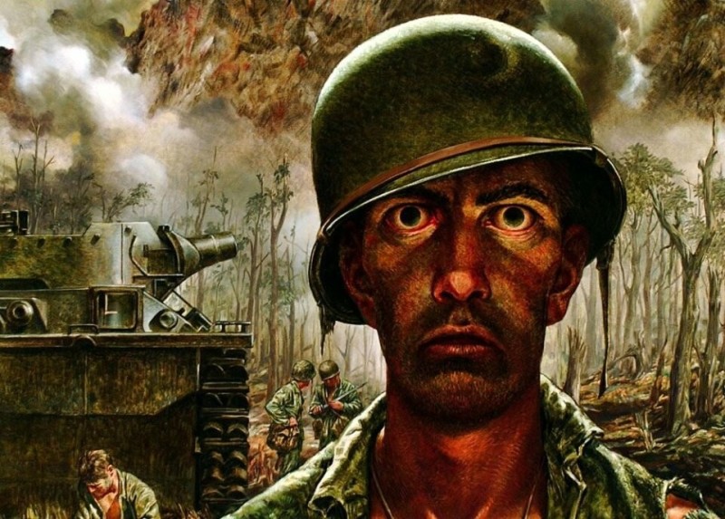 Create meme: a look at 2000 yards, the painting "a look at two thousand yards". Thomas Lee, 1944, Thomas Lee a look at two thousand yards