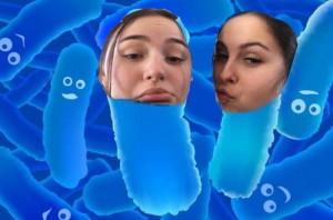 Create meme: bacteria, girl