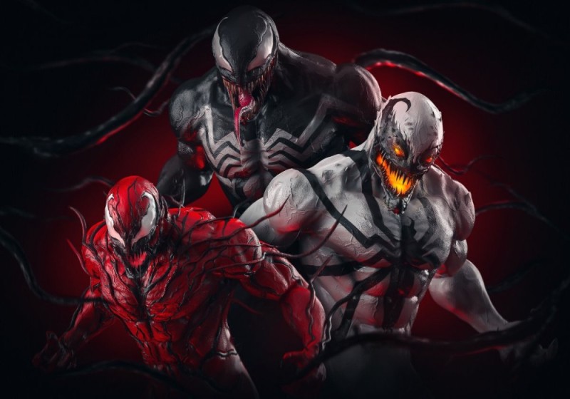 Create meme: venom , venom and carnage, venom 2 anti venom