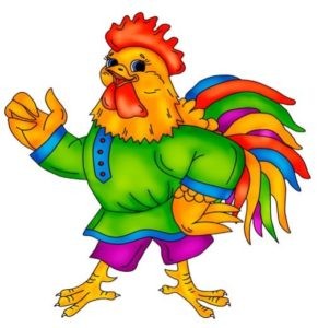 Create meme: "brave rooster" picture, a poem about rooster for kids, a mystery about a rooster