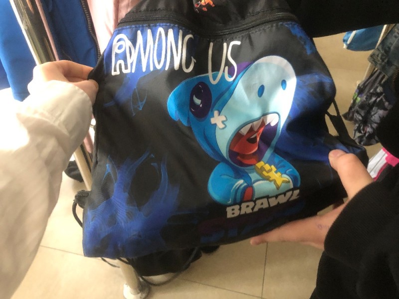 Create meme: children's backpack for boys brawl stars, backpack for a boy, children's backpack