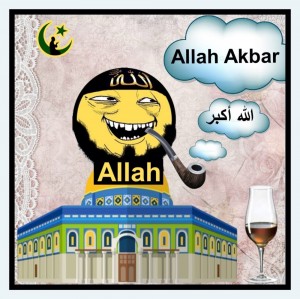 Создать мем: имя аллаха, мусульманин и мусульманка, allah