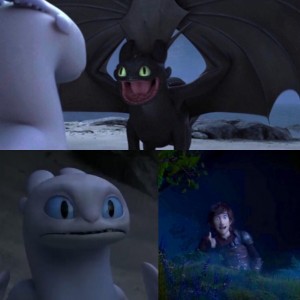 Create meme: to train your dragon 3, toothless and day, toothless and day fury