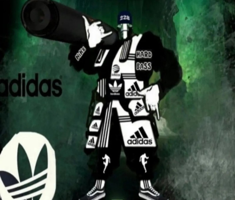 Create meme: Adidas meme, adidas tumbler, the logo of Adidas