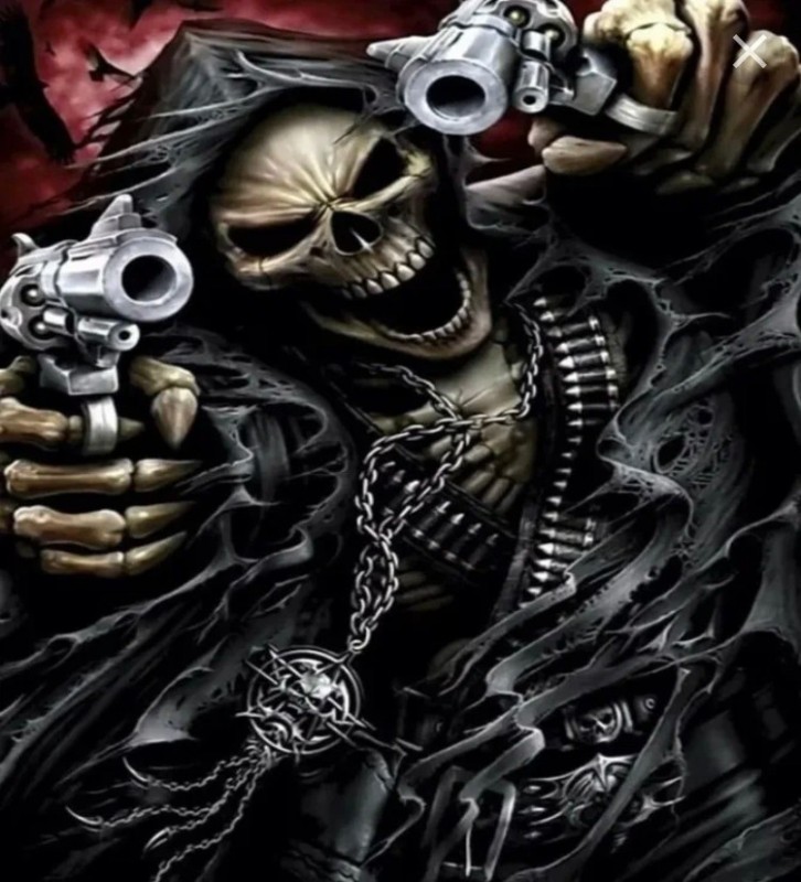 Create meme: cool skeleton, skeleton with a gun, cool skeleton with a gun