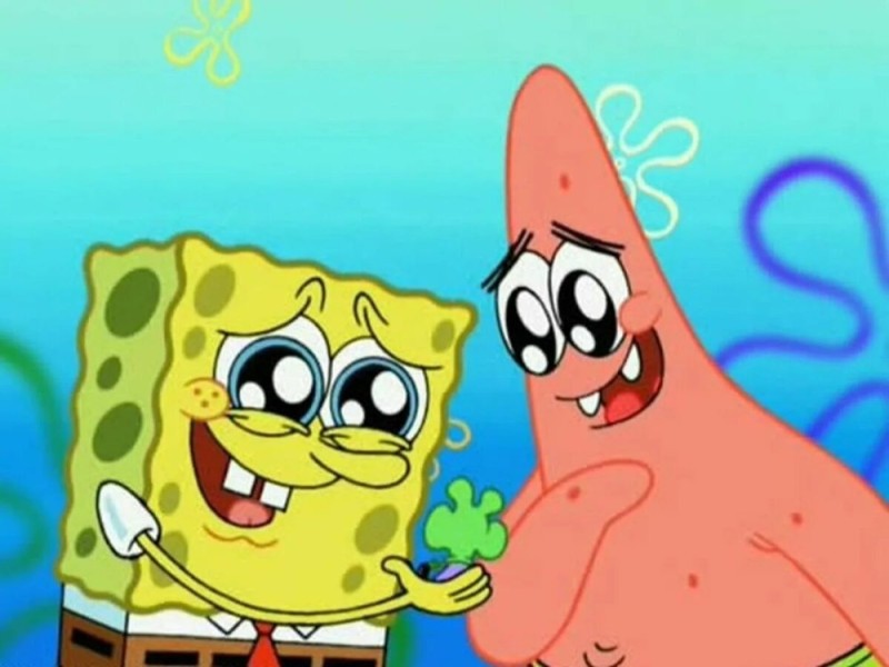Create meme: sponge Bob square pants , spongebob and Patrick, Spongebob and Patrick love