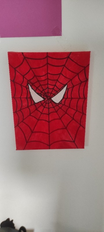Create meme: spider-man figure, spider-man painting, spider-man acrylic painting