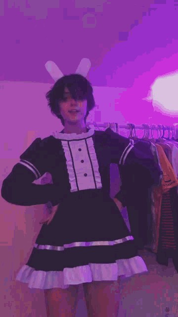 Create meme: femboy, twitch.tv, maid costume