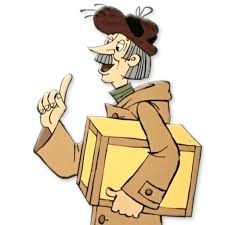 Create meme: buttermilk postman Pechkin, the postman pechkin drawing, drawing of the postman
