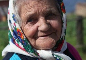 Create meme: old women, grandma, photo of the old woman to the outside world