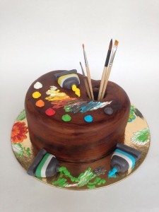 Создать мем: торт, торт палитра для художника с художника, торт художнику