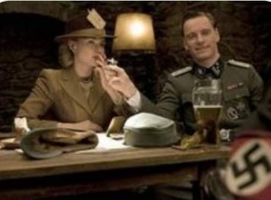 Create meme: Michael Fassbender Inglourious Basterds, August Diehl Inglourious Basterds, Inglourious Basterds 2009