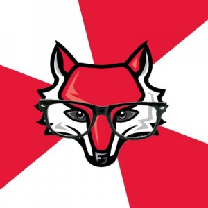 Создать мем: red fox, the red fox, Hipster Red Fox