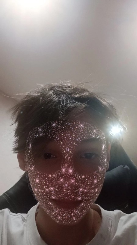 Create meme: people , guy , glitter mask in snapchat