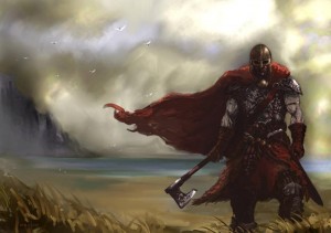 Create meme: fantasy, warrior, the standard-bearer of art fantasy