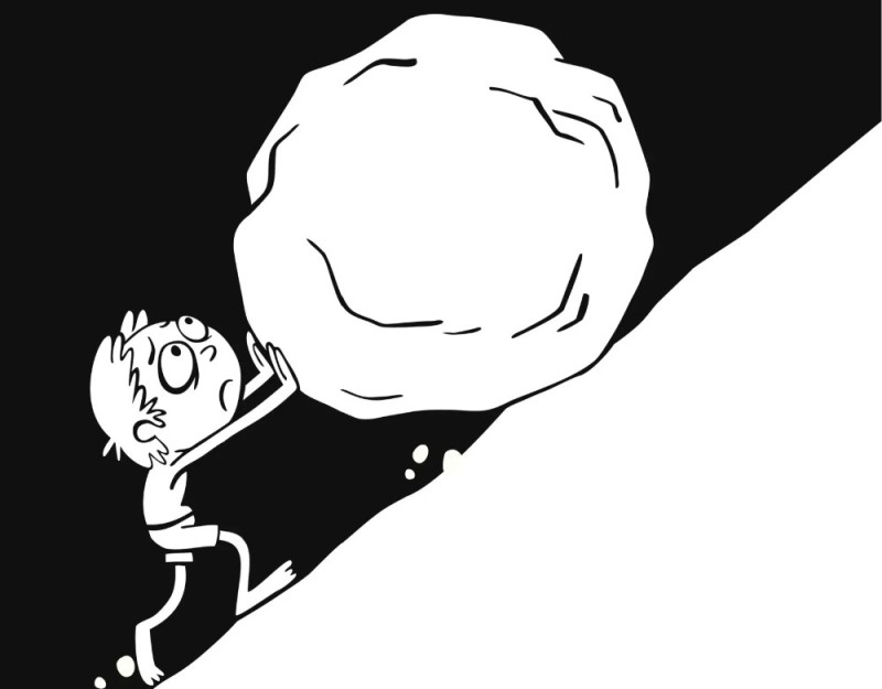 Create meme: sisyphus drawing, absorbing the meme, memes 