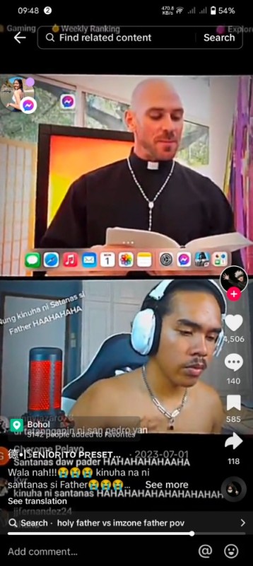 Создать мем: священники, джонни синс священник, скриншот