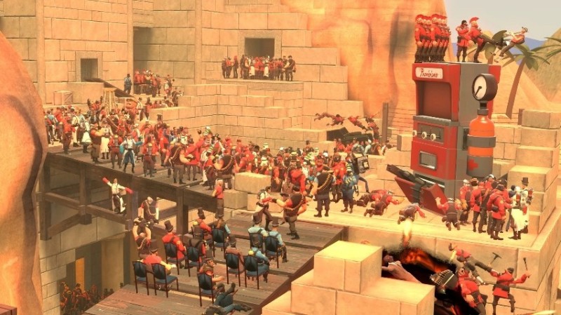 Create meme: Team Fortress 2 HD gameplay, Harry Newman's new game, a screenshot of the game