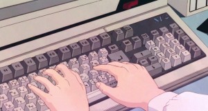 Create meme: anime gif, aesthetic, anime keyboard