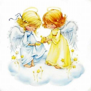 Create meme: angel, little angel, illustration Fedotova angel