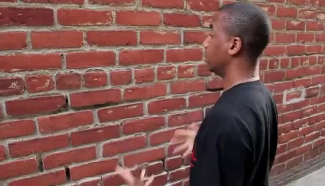 Create meme: the negro talks to the wall, the black speaks with the wall, a man is talking to a wall