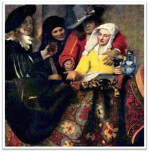 Create meme: Jan Vermeer the procuress, Jan Vermeer, picture matchmaker Vermeer