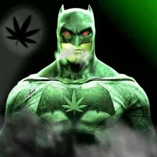 Create meme: green superhero, batman marijuana, The hulk is green