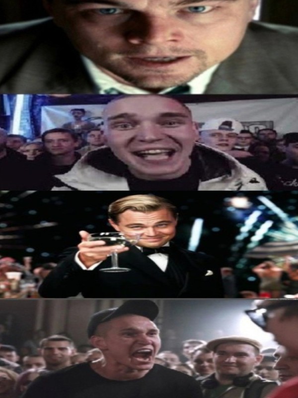 Create meme: DiCaprio Gatsby meme, meme of Leonardo DiCaprio , Leonardo DiCaprio the great Gatsby