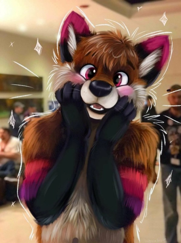 Create meme: furry art fox, furries are cute, furry cute art