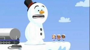 Создать мем: bfdi snowball, мультики, bfdi woody snowball