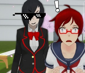 Create meme: yandere simulator, yandere face